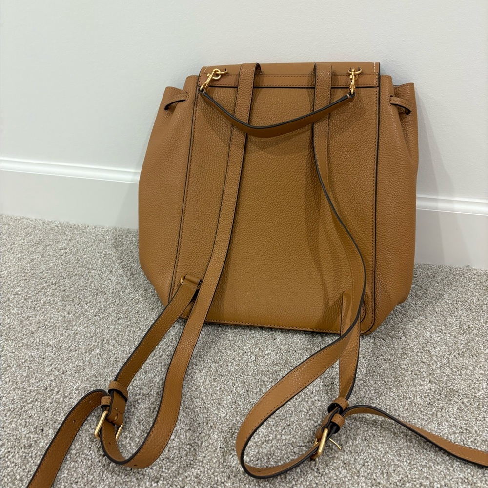 Tory Burch Brown Leather Backpack - Picture 2 of 4